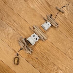 Wooden Owl Hanging Decor